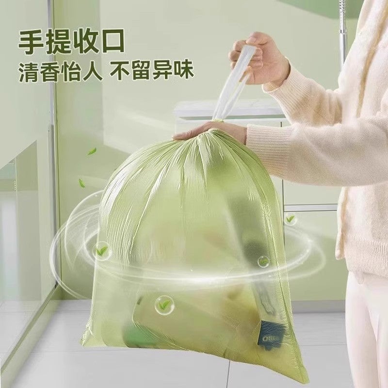 Drawstring Garbage Bags, Thick, Large, Extra Thick, Portable, Disposable, Tear-Free, For Kitchen And Dormitory Use, Household Use, Thickened - Image 3